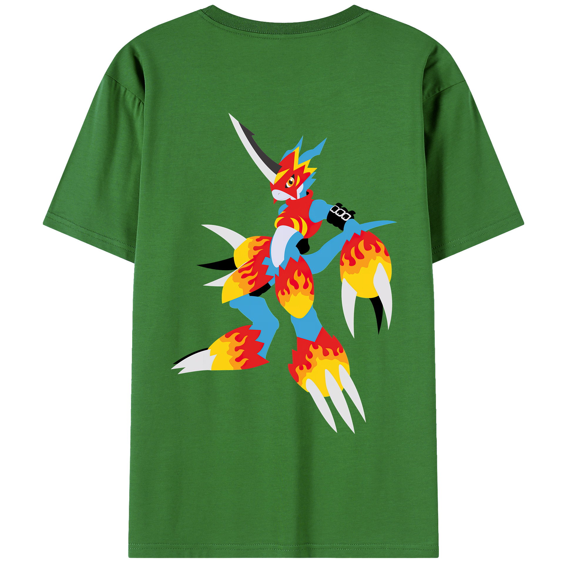 （画像用） Digimon デジタルモンスター/デジモン レディース半袖Tシャツ(バックプリント)